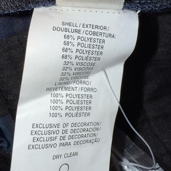 Original Penguin NWT Men's Margate Slim Fit Pants Navy Red & Gray Plaid Size 33 - Picture 7 of 9